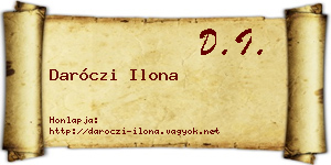 Daróczi Ilona névjegykártya